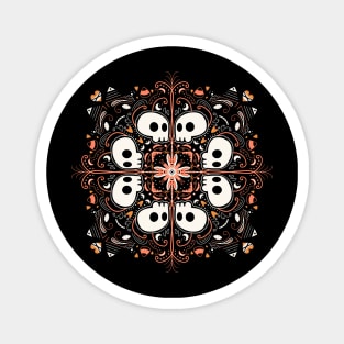 Skulls Mandala Magnet